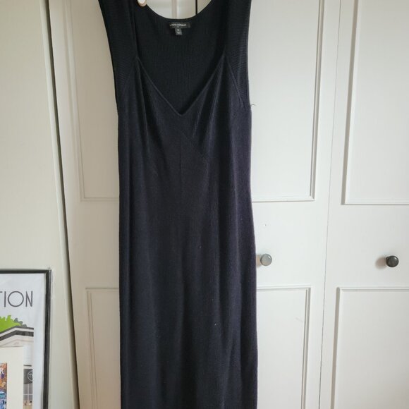 Banana Republic Factory - Sweetheart Midi Sweater Dress - Black - Picture 2 of 3